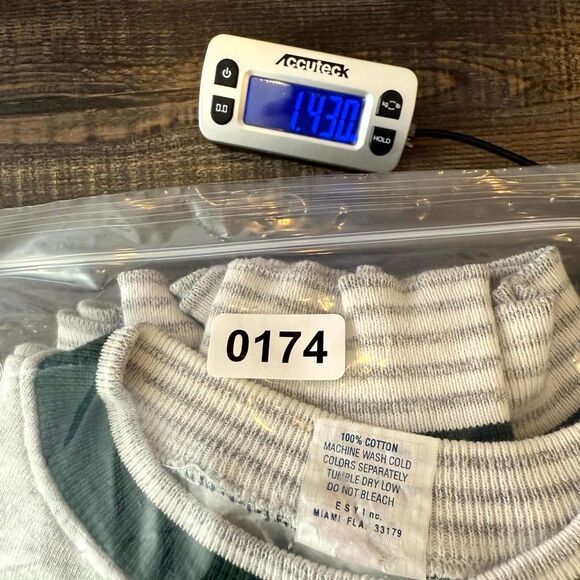 Vintage ESY Built to Last Sweatshirt Mens L/XL Gray Carolina Beach, NC Crew Neck - Picture 8 of 8